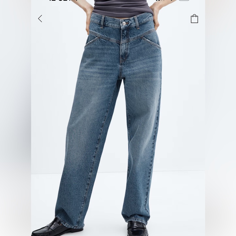 Mango Relaxed Blue Women's Jeans